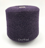 Пряжа Eco Lurex, Filati Naturali,  кашемир, цвет фиолетовый+серебро