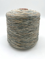 Пряжа Roller, Италия, хлопок, цвет серо-молочный меланж