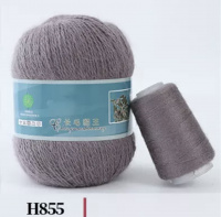 Пух норки Н855, 90% пух норки, 10% Па, 350м/50гр, темно-серый