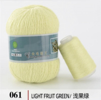 Пух норки 061, 90% пух норки, 10% Па, 350м/50гр, светло-салатовый