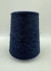 Пряжа Almond, Loro Piana, кашемир, альпака, цвет темно-синий меланж