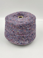 Пряжа Kaleido, G&G Filati, кашемир, меринос, шелк, цвет сиреневый меланж