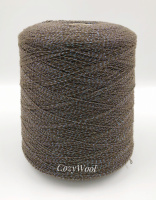 Пряжа Eco Lurex, Filati Naturali, кашемир, цвет коричневый+перламутр