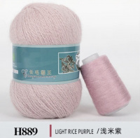 Пух норки Н889, 90% пух норки, 10% Па, 350м/50гр, пыльная роза