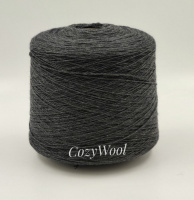 Пряжа Mode 400, сток коллекции Brunello Cucinelli, бэби альпака, шелк, цвет графит