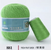 Пух норки 881, 90% пух норки, 10% Па, 350м/50гр, травяной