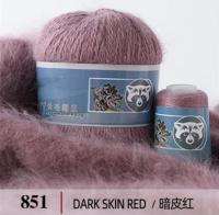 Пух норки 851, 90% пух норки, 10% Па, 350м/50гр, вялая роза