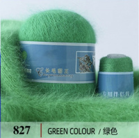 Пух норки 827, 90% пух норки, 10% Па, 350м/50гр, зеленый