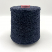 Пряжа 50%WS,50%SE, Loro Piana, кашемир, шёлк, цвет синий меланж