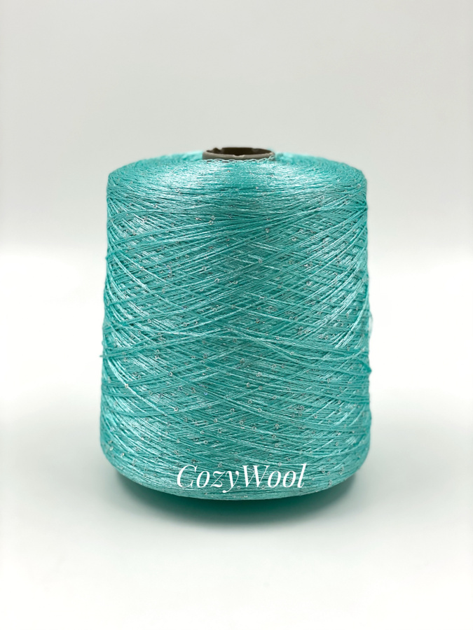 Пряжа Sequin, Filcom, па, цвет тиффани, 100% Па, Filcom — фото пряжи Cozy Wool
