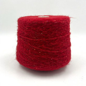 Пряжа Hairbag, Millefili, вспушенная альпака, хлопок, меринос, цвет красный