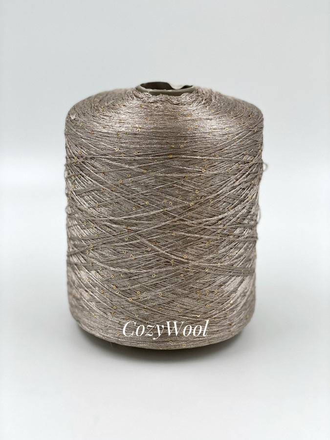 Пряжа Sequin, Filcom, па, цвет капучино, 100% Па, Filcom — фото пряжи Cozy Wool