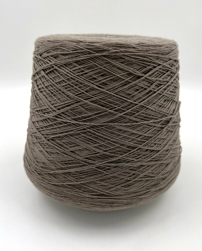 Пряжа Cotone 650, Италия, 100% хлопок, 650м/100гр, серо-коричневый