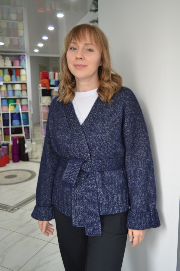 Мастер-класс по вязанию кардигана"Кимоно". Уровень сложности *** — фото пряжи Cozy Wool