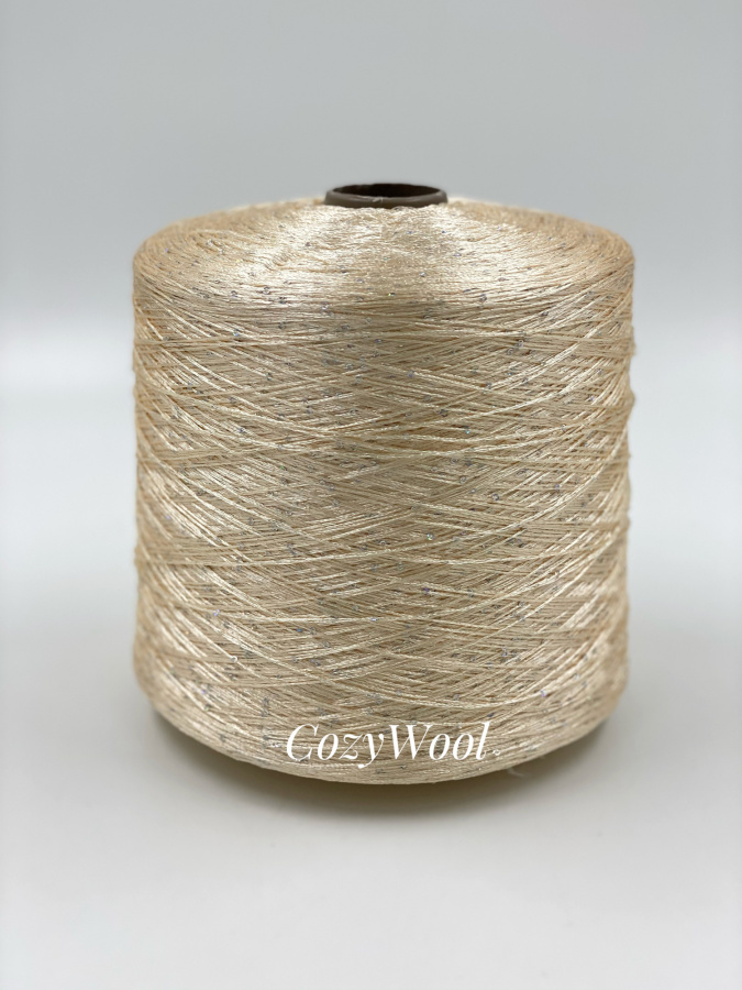 Пряжа Sequin, Filcom, па, цвет абрикосовый, 100% Па, Filcom — фото пряжи Cozy Wool