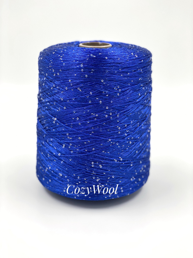 Пряжа Sequin, Filcom, па, цвет индиго, 100% Па, Filcom — фото пряжи Cozy Wool