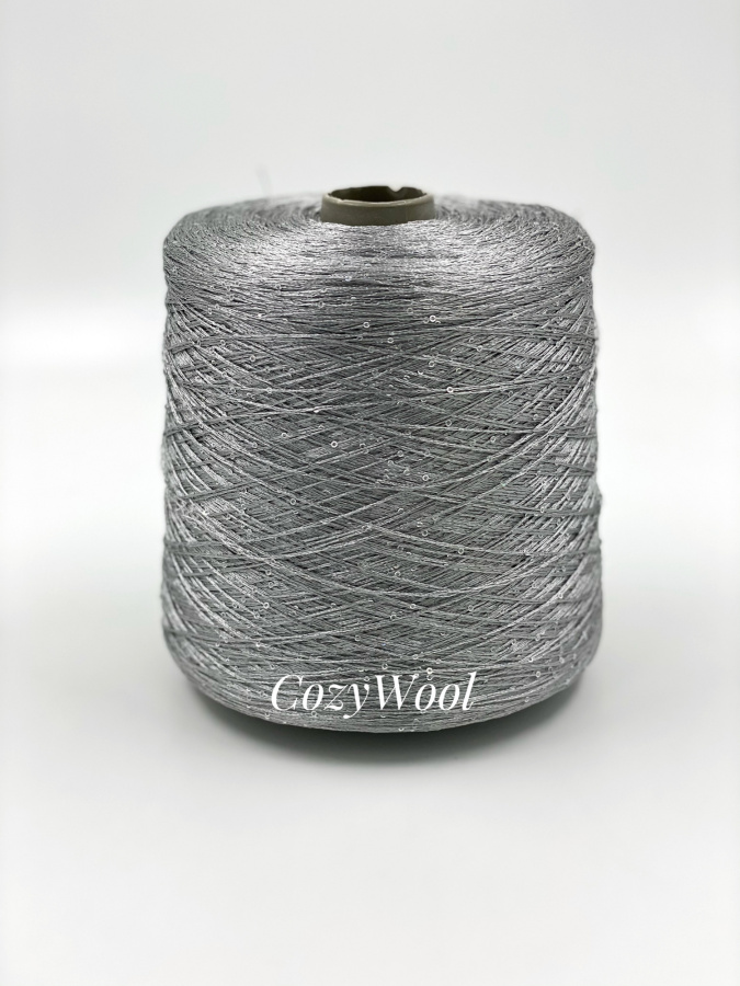 Пряжа Sequin, Filcom, па, цвет стальной, 100% Па, Filcom — фото пряжи Cozy Wool