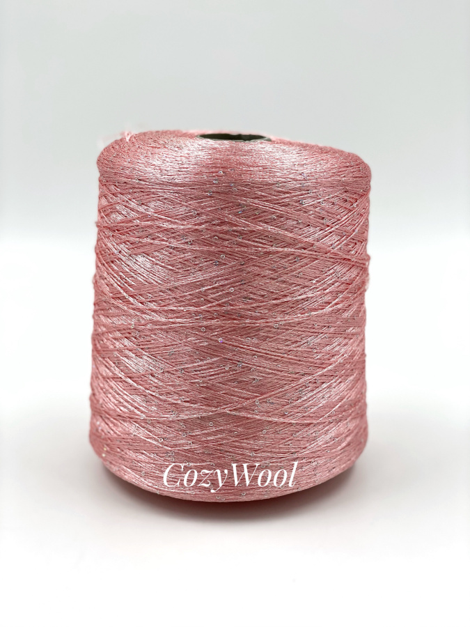 Пряжа Sequin, Filcom, па, цвет розовый, 100% Па, Filcom — фото пряжи Cozy Wool