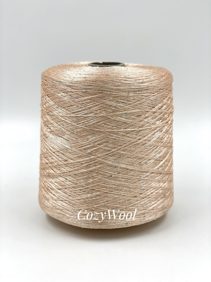 Пряжа Sequin, Filcom, па, цвет персиковый, 100% Па, Filcom — фото пряжи Cozy Wool