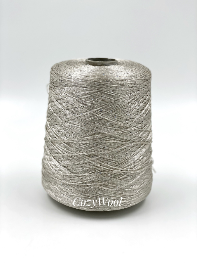 Пряжа Sequin, Filcom, па, цвет жемчужный, 100% Па, Filcom — фото пряжи Cozy Wool