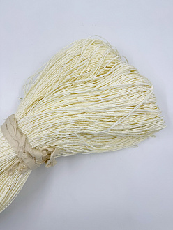 Пряжа Рафия, Китай, целлюлоза, цвет сливочный