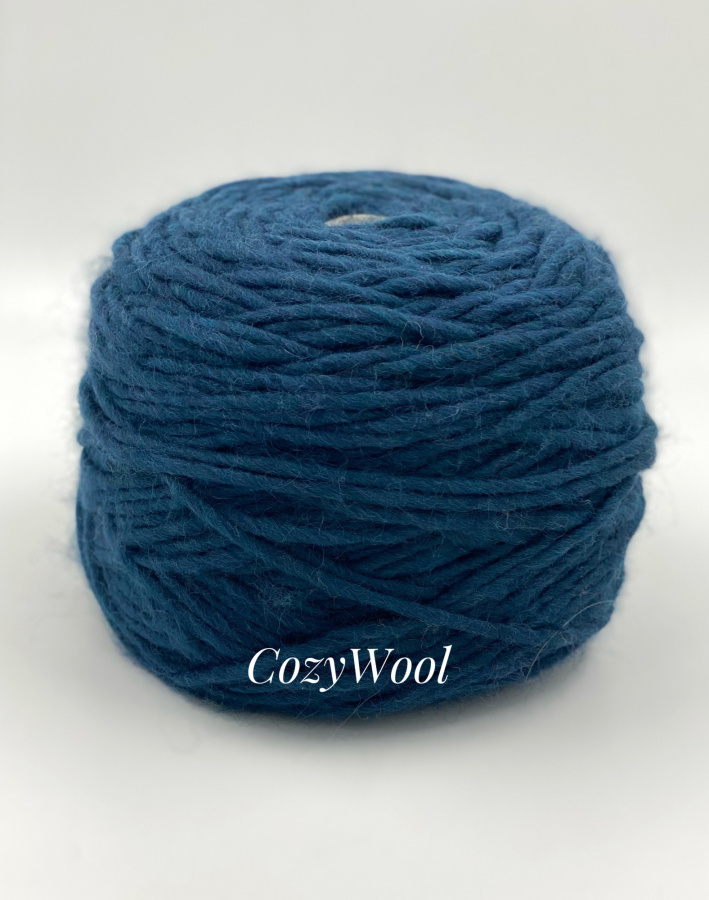 Пряжа Sayo, Exclusive Yarns Collection, бэби альпака роял, цвет бирюзово-синий, 70% Бэби альпака роял, 30% Па, Exclusive Yarns Collection — фото пряжи Cozy Wool