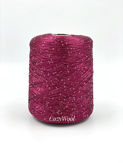 Пряжа Sequin, Filcom, па, цвет ягодный