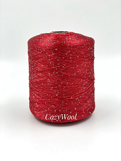 Пряжа Sequin, Filcom, па, цвет красный