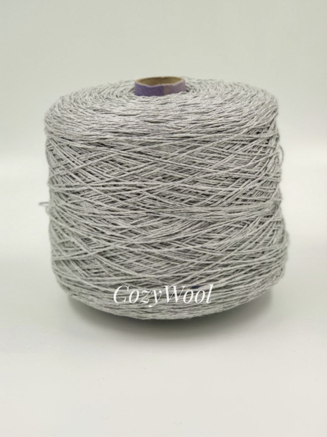 Пряжа Lino 350, Filati Naturali, лён, цвет серый, 100% лён, Filati Naturali — фото пряжи Cozy Wool