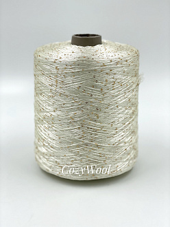 Пряжа Sequin, Filcom, па, цвет кремовый