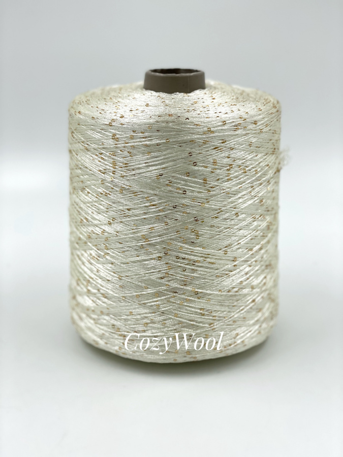 Пряжа Sequin, Filcom, па, цвет кремовый, 100% Па, Filcom — фото пряжи Cozy Wool