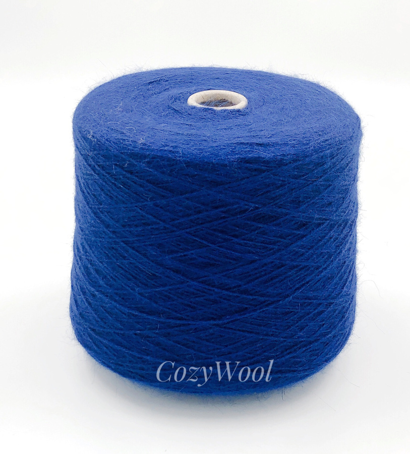 Пряжа Angora Bubbly, G&G Filati, ангора, меринос, цвет индиго, 70% Ангора,10% шерсть, 20% ПА, G&G Filati — фото пряжи Cozy Wool