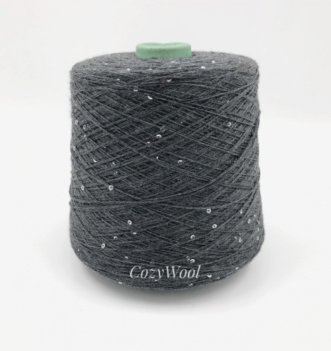 Пряжа Merino Pail, by Rigo, меринос, цвет темно серый