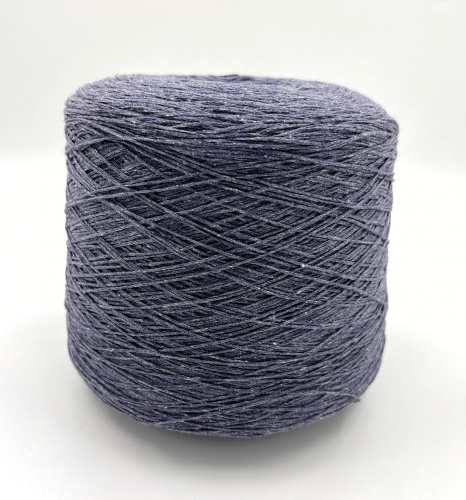 Пряжа Angoscia, Италия, 50% хлопок, 50%па, 350м/100гр, синяя дымка