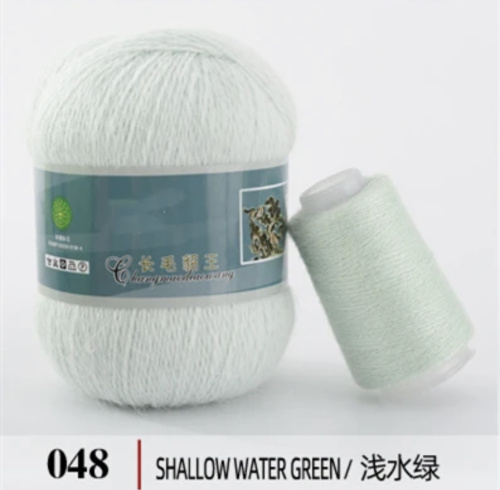 Пух норки 048, 90% пух норки, 10% Па, 350м/50гр, светлая мята